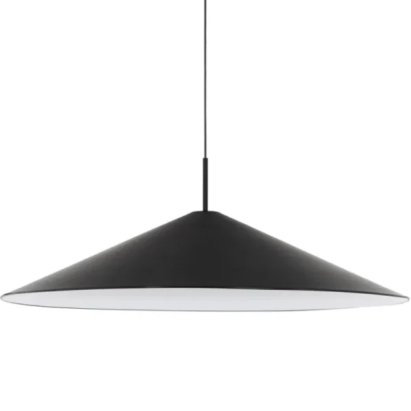 New Works Deckenleuchten-Brolly Pendelleuchte, 90 cm, schwarz, eloxiert