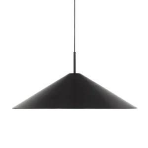 Muuto Deckenleuchten-New Works Brolly Pendelleuchte, 70 cm, schwarz, eloxiert