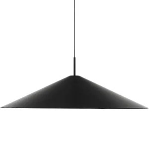 New Works Deckenleuchten-Brolly Pendelleuchte, 90 cm, schwarz, eloxiert