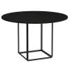 New Works Tische-Florence Esstisch, 120 cm, Schwarz - Esche schwarz gebeizt
