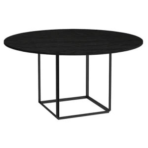 Carl Hansen & Su00f8n Tische-New Works Florence Esstisch, 145 cm, Schwarz - Esche schwarz gebeizt