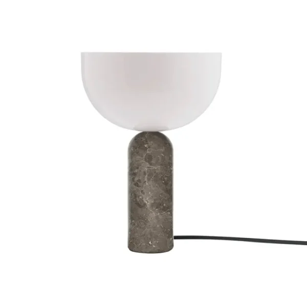New Works Tischlampen-Kizu Tischleuchte, klein, Gris du Marais Marmor