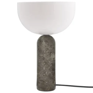 GUBI Tischlampen-New Works Kizu Tischleuchte, groß, Gris du Marais Marmor