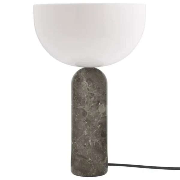 GUBI Tischlampen-New Works Kizu Tischleuchte, groß, Gris du Marais Marmor