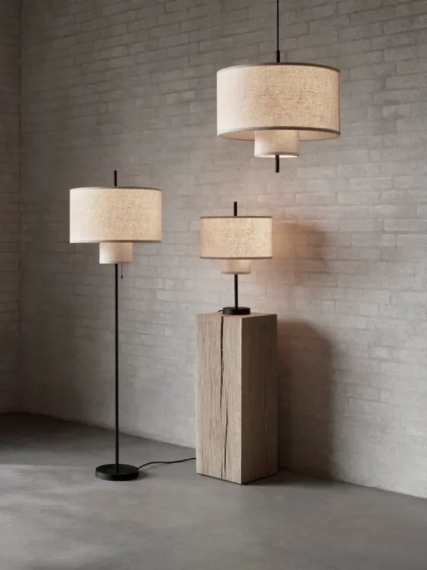 GUBI Stehleuchten-New Works Margin Stehleuchte, Beige