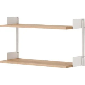 Montana Furniture Regale-New Works New Works Wall Regal, 450, Eiche - Weiß