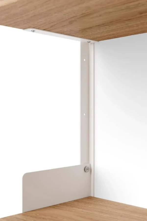 Montana Furniture Regale-New Works New Works Wall Regal, 450, Eiche - Weiß