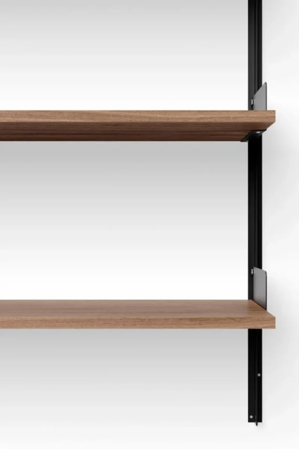 Montana Furniture Regale-New Works New Works Wall Regal, 900, Walnuss - Schwarz