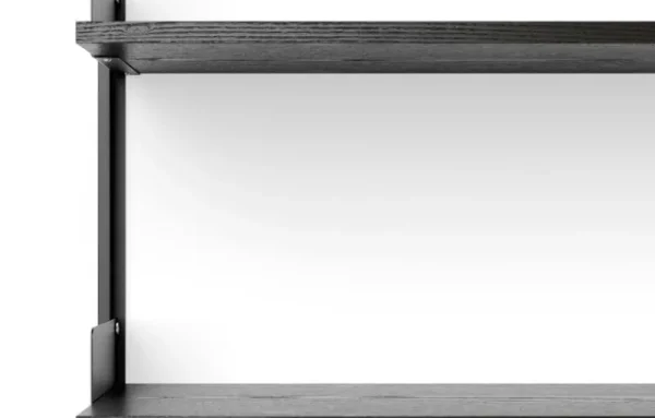 New Works Regale-Wall Regal, 450, Esche schwarz - Schwarz