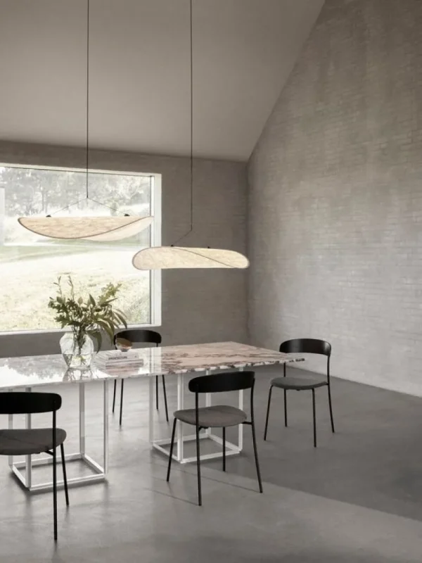 Normann Copenhagen Deckenleuchten-New Works Tense Pendelleuchte 90 cm, Weiß