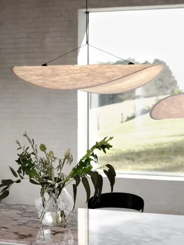 Normann Copenhagen Deckenleuchten-New Works Tense Pendelleuchte 120 cm, Weiß
