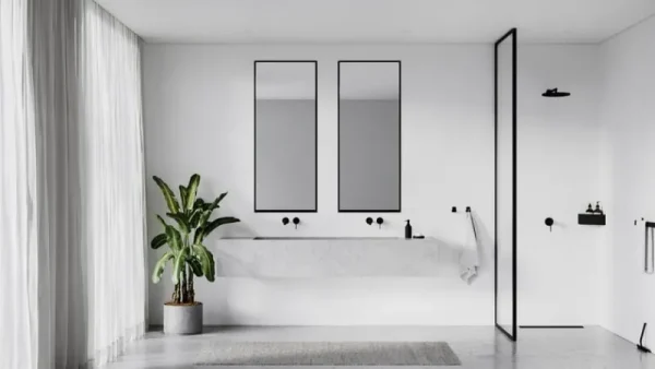 Nichba Badezimmeraccessoires^Duschabstreifer, Schwarz