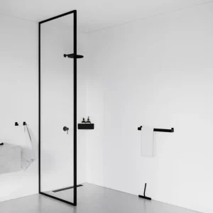 Nichba Badezimmeraccessoires^Duschabstreifer, Schwarz