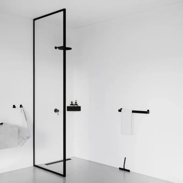 Nichba Badezimmeraccessoires^Duschabstreifer, Schwarz