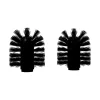 Nichba Badezimmeraccessoires^Ersatz-Toilettenbürste, 2er-Pack, Schwarz