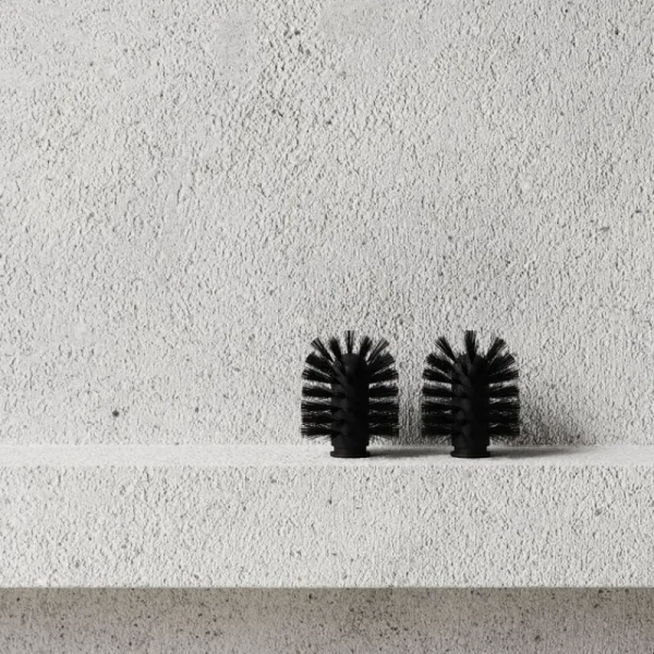 Nichba Badezimmeraccessoires^Ersatz-Toilettenbürste, 2er-Pack, Schwarz