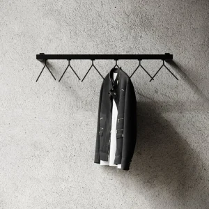 Nichba Garderoben Und Kleiderbügel^HangSys Aufhängesystem, mittel, Schwarz