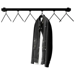 Nichba Garderoben Und Kleiderbügel^HangSys Aufhängesystem, mittel, Schwarz