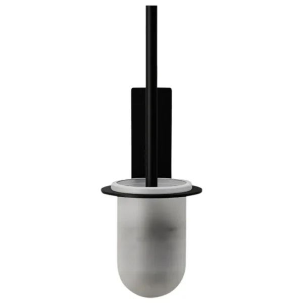 Nichba Badezimmeraccessoires^Toilettenbürste, Schwarz