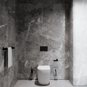 Nichba Badezimmeraccessoires^Toilettenbürste, Schwarz