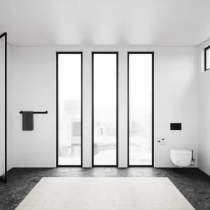 Nichba Badezimmeraccessoires^Toilettenbürste, Schwarz