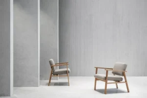 Artek Sitzgelegenheiten-Nikari Archetyp Lobby Sessel, Eiche - grau Steelcut Trio 616