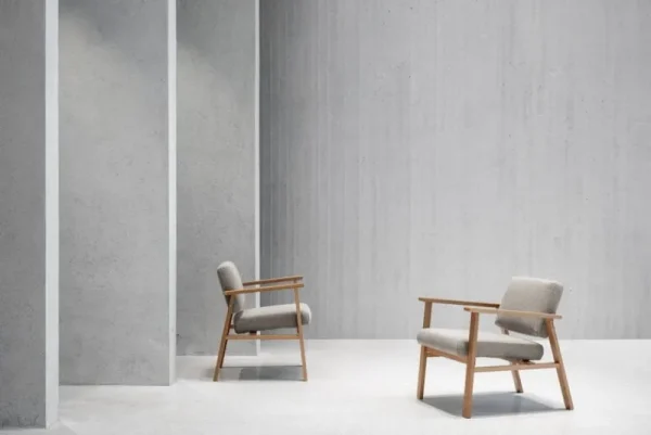 Artek Sitzgelegenheiten-Nikari Archetyp Lobby Sessel, Eiche - grau Steelcut Trio 616