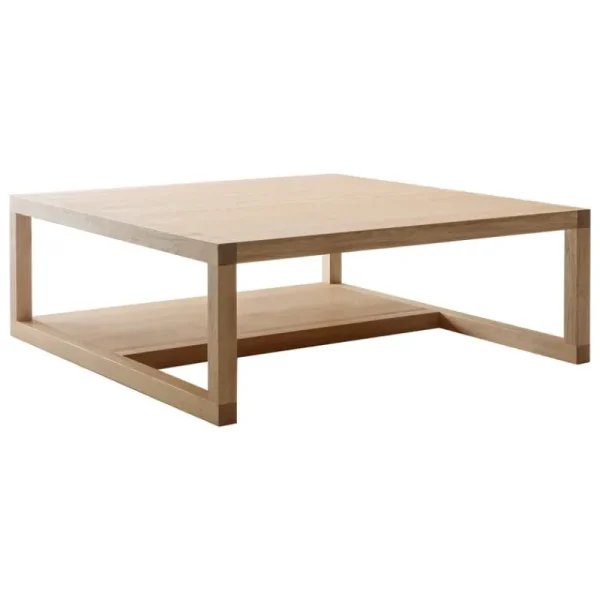 Wooden Tische-Nikari Frame Low 3/4 Couchtisch, geöltes Eichenholz