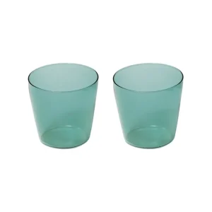 Nine Gläser Und Tassen^Milchglas, 2er-Set, aqua