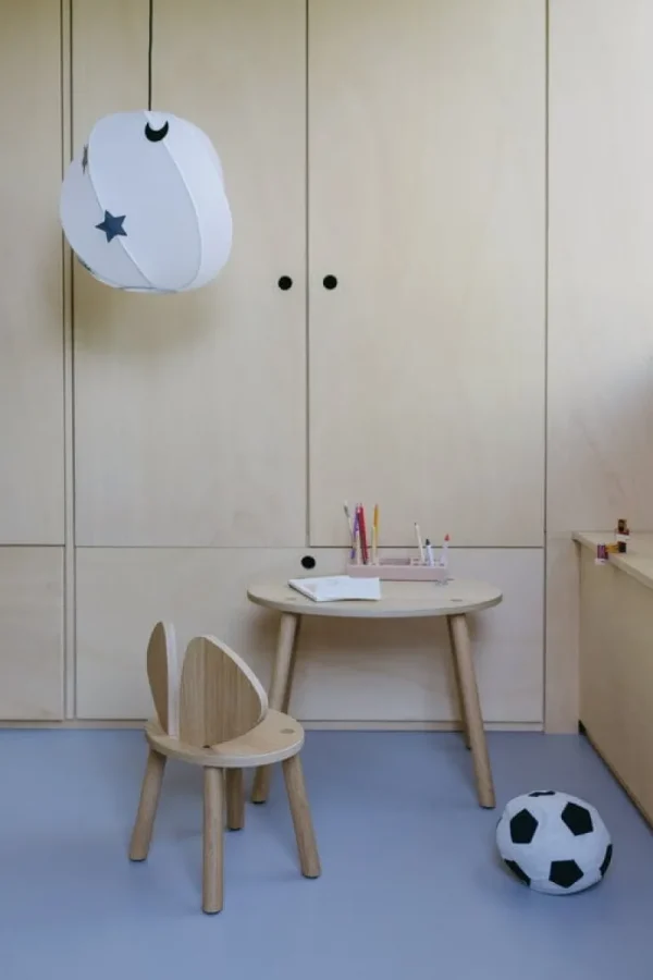 Kinder Nofred Möbel Für Das Kinderzimmer^Mouse Tisch, niedrig, Eiche lackiert