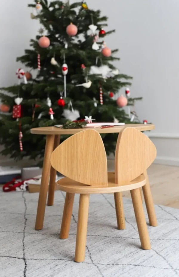 Kinder Nofred Möbel Für Das Kinderzimmer^Mouse Tisch, niedrig, Eiche lackiert