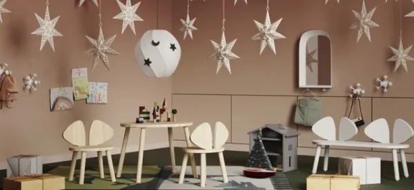 Kinder Nofred Möbel Für Das Kinderzimmer^Mouse Tisch, niedrig, Eiche lackiert