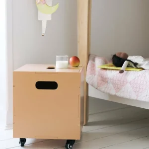 Kinder Nofred Möbel Für Das Kinderzimmer | Aufbewahrungsbehälter^Rollen für die Cube-Aufbewahrungsbox, 4er-Satz, Schwarz