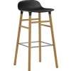 Artek Sitzgelegenheiten-Normann Copenhagen Barhocker Form, 75 cm, schwarz – Eiche