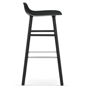 Vitra Sitzgelegenheiten-Normann Copenhagen Barhocker Form, 75 cm, schwarz – Eiche schwarz