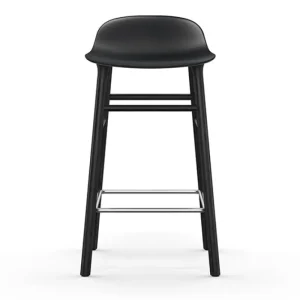 Muuto Sitzgelegenheiten-Normann Copenhagen Barhocker Form, 65 cm, schwarz – Eiche schwarz