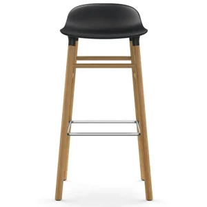 Artek Sitzgelegenheiten-Normann Copenhagen Barhocker Form, 75 cm, schwarz – Eiche
