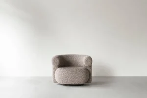 GUBI Sitzgelegenheiten-Normann Copenhagen Burra Loungesessel, drehbar mit Rückdrehfunktion, Zero 0011