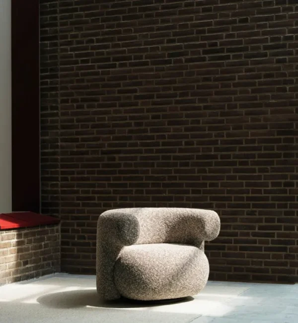 GUBI Sitzgelegenheiten-Normann Copenhagen Burra Loungesessel, drehbar mit Rückdrehfunktion, Zero 0011