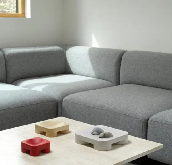 Normann Copenhagen Dekorationsgegenstände^Chub Schale, groß, warm grey