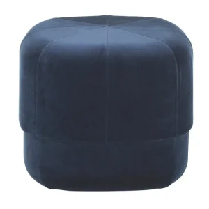 Normann Copenhagen Sitzgelegenheiten-Circus Hocker, klein, dunkelblaues Velours