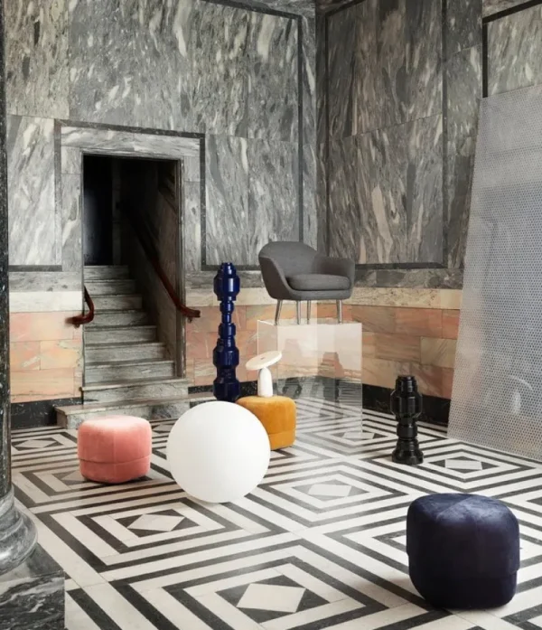 Normann Copenhagen Sitzgelegenheiten-Circus Hocker, klein, puderblau