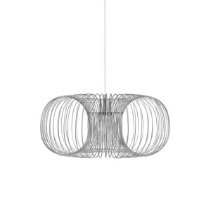 Audo Copenhagen Deckenleuchten-Normann Copenhagen Coil Pendelleuchte, 50 cm, Edelstahl