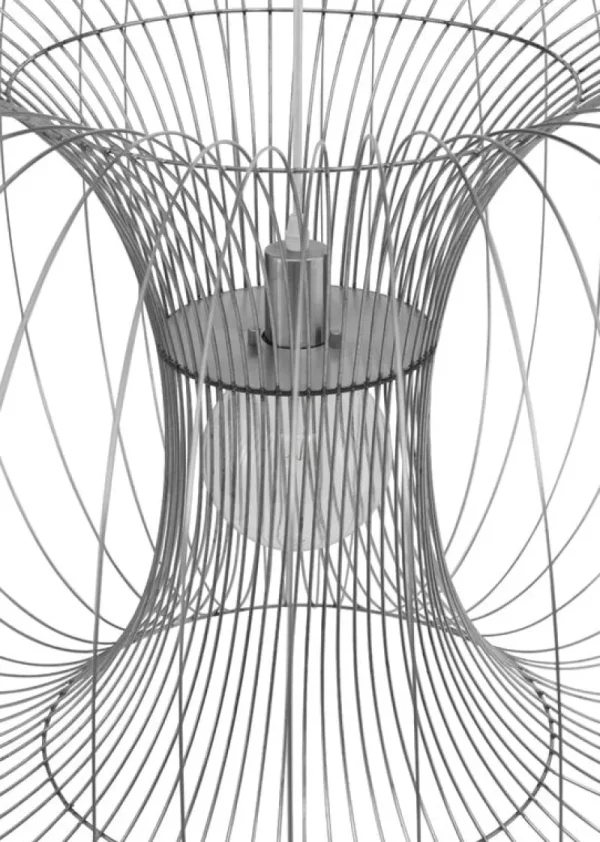 Audo Copenhagen Deckenleuchten-Normann Copenhagen Coil Pendelleuchte, 50 cm, Edelstahl