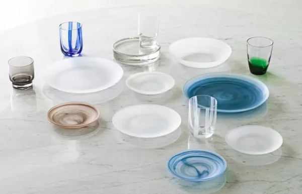 Normann Copenhagen Geschirr^Cosmic Glasteller, 27 cm, Blau