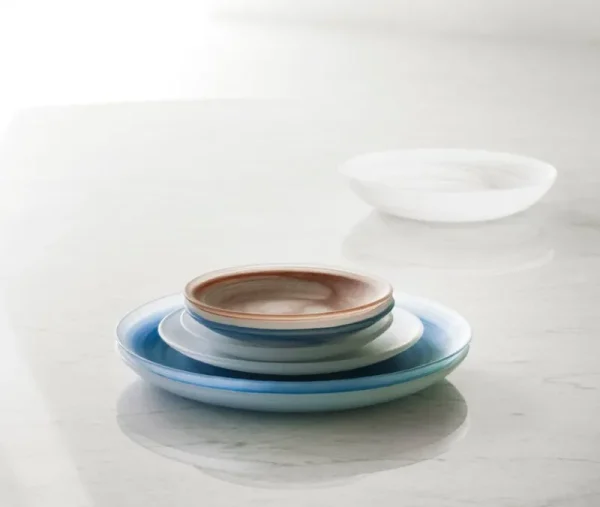 Normann Copenhagen Geschirr^Cosmic Glasteller, 27 cm, Blau