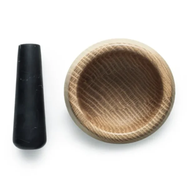Normann Copenhagen Außenküche | Küchenutensilien^Craft Mörser und Stößel, schwarz