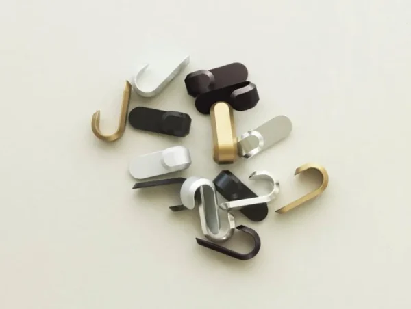 Normann Copenhagen Garderoben Und Kleiderbügel^Curve Minihaken, 2 Stk., Mattgold