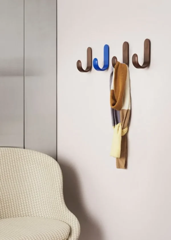 Normann Copenhagen Garderoben Und Kleiderbügel^Curve Haken, Walnussbraun