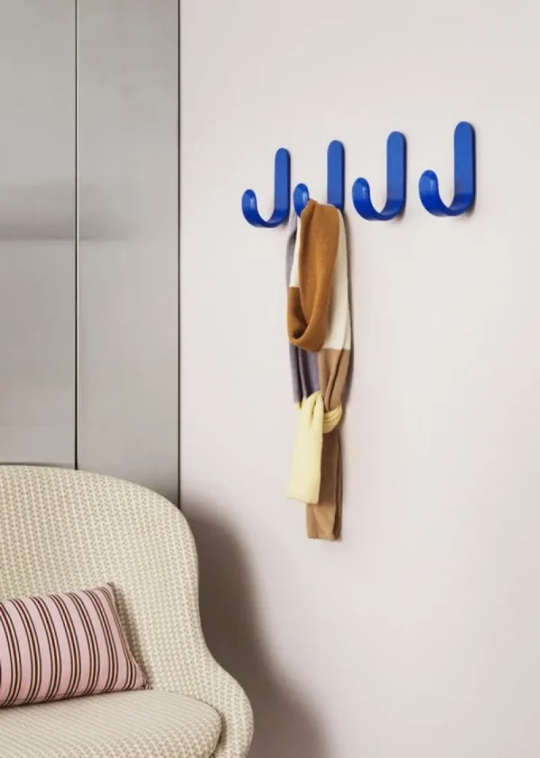 Normann Copenhagen Garderoben Und Kleiderbügel^Curve Haken, Blau